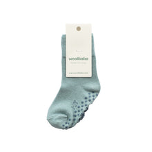 Load image into Gallery viewer, Woolbabe Merino &amp; Organic Cotton Sleepy Socks - Tide

