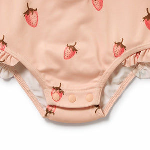 Wilson & Frenchy Long Sleeved Swimsuit - Strawberry Kisses
