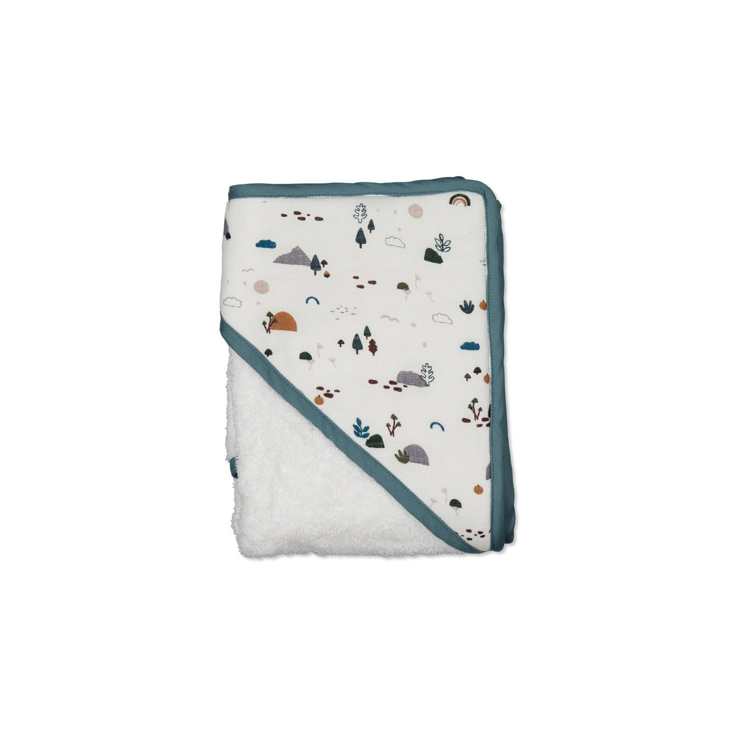 Burrow & Be Garden Treasures Baby Hooded Towel