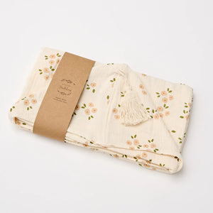 Over the Dandelions Hooded Towel with Tassel - Daisy