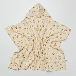 Over the Dandelions Hooded Towel with Tassel - Daisy