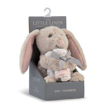 Load image into Gallery viewer, The Little Linen Company Plush Toy &amp; Washers - Harvest Bunny
