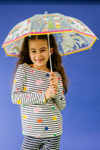 Floss & Rock Colour Changing Transparent Umbrella - Rainbow Fairy