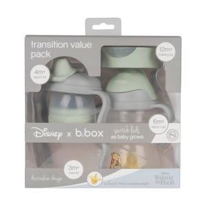 b.box Transition Value Pack - Winnie the Pooh - Switch lids as baby grows