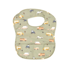 Load image into Gallery viewer, All4ella Recycled Pouch Bib - Trucks
