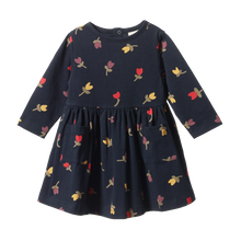 Load image into Gallery viewer, Nature Baby Twirl Dress - Navy Tulip

