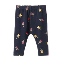 Load image into Gallery viewer, Nature Baby Leggings - Navy Tulip

