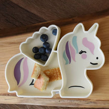 Load image into Gallery viewer, Melii Silicone Divided Suction Plate - Luxe Unicorn
