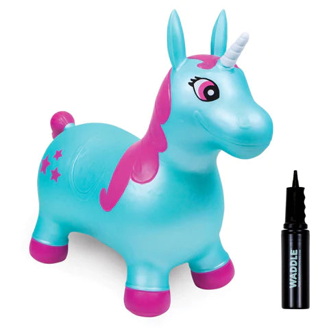 Bouncy Hopper - White & Pink Unicorn