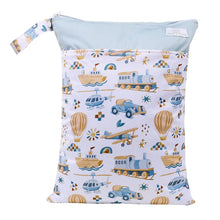 Load image into Gallery viewer, Bear &amp; Moo Large Wet Bag - Vehicles
