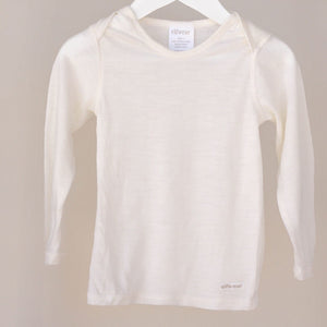 Elfwear Merino Long Sleeve Vest - Natural
