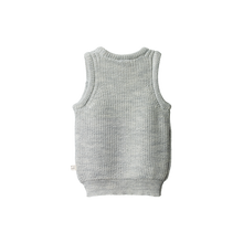 Load image into Gallery viewer, Nature Baby Merino Knit Vest - Light Grey Marl
