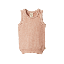 Load image into Gallery viewer, Nature Baby Merino Chunky Knit Vest - Rose Dust
