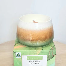 Load image into Gallery viewer, Vivante Guava &amp; Lychee Soy Wax Candle With Wood Wick
