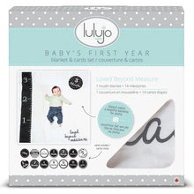 Load image into Gallery viewer, Lulujo Baby’s First Year Milestone Cards and Blanket Set - Loved Beyond Measure
