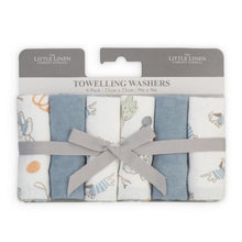 Load image into Gallery viewer, The Little Linen Towelling Washers 6 pack - Barklife Dog
