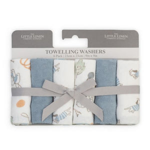 The Little Linen Towelling Washers 6 pack - Barklife Dog