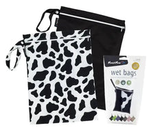 Load image into Gallery viewer, Mum2mum Wetbags Twin Pack - Cow &amp; Black
