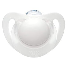 Load image into Gallery viewer, Nuk Star Silicone Soother - White - 0-2 months (2 pack)
