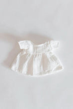 Load image into Gallery viewer, Tiny Islands Doll Clothing - White T-Shirt Dress
