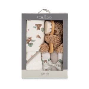 The Little Linen Bath Gift Set - Willow Bear