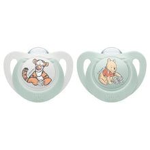 Load image into Gallery viewer, NUK Star Disney Winnie the Pooh Silicone Soother 2 pack - Choose from Blue, Pink, Green
