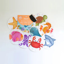 Load image into Gallery viewer, Zazi Slip-Safe Bath Spots - Ocean Friends
