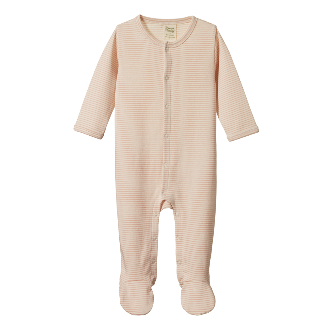 Nature Baby Stretch & Grow - Rose Dust Pinstripe