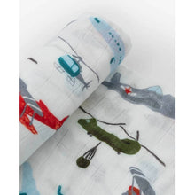 Load image into Gallery viewer, Little Unicorn Deluxe Muslin Swaddle - Airshow
