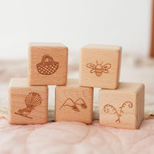Load image into Gallery viewer, Over the Dandelions Aroha Wooden Block Set (5 piece)
