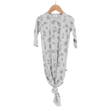Load image into Gallery viewer, Burrow &amp; Be Baby Sleep Gown - Grey Burrowers Print (0-3 months)

