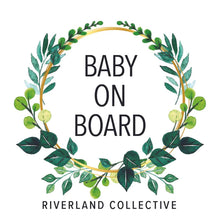 Load image into Gallery viewer, Riverland Collective Forest Foliage - Baby on Board Car Sticker

