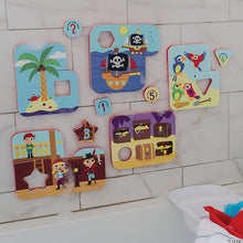 Load image into Gallery viewer, Peaceable Kingdom Bath Puzzle - Playful Pirates
