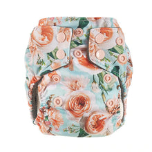 Load image into Gallery viewer, Bear &amp; Moo Newborn Cloth Nappy - Blushing Bloom
