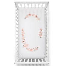 Load image into Gallery viewer, Lolli Living Cot Fitted Sheet (Floral Bouquet)
