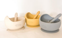 Load image into Gallery viewer, Petite Eats Suction Bowl and Spoon Set - Choose Your Colour
