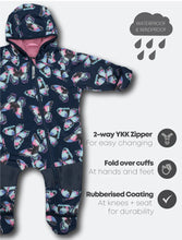 Load image into Gallery viewer, Therm All-Weather Fleece Onesie - Butterfly
