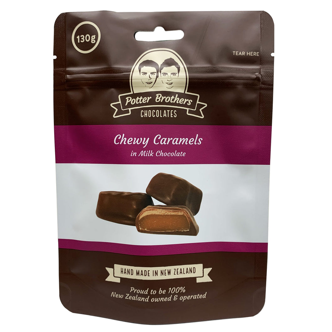 Potter Brothers Chewy Caramel in Milk Chocolate 130g