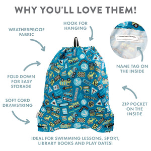 Out & About Drawstring Waterproof Bag - Construction