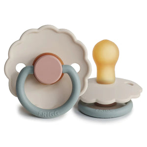 Frigg Daisy Latex Pacifier 2 pack - Cotton Candy