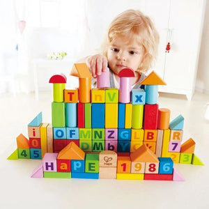 Hape Count and Spell Blocks - 80 pieces