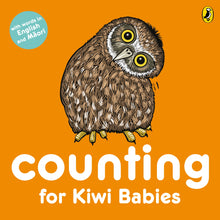 Load image into Gallery viewer, Counting for Kiwi Babies Board Book - Words in English &amp; Maori

