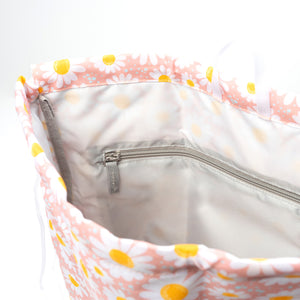 Out & About Drawstring Waterproof Bag - Daisy