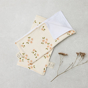 Over the Dandelions Organic Wash Cloth Set of 2 - Daisy