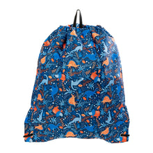 Load image into Gallery viewer, Out &amp; About Drawstring Waterproof Bag - Dinosaur
