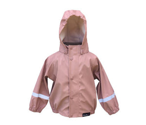 Mum2mum Rainwear Jacket - Dusty Pink - Size 1, 2, 3 years