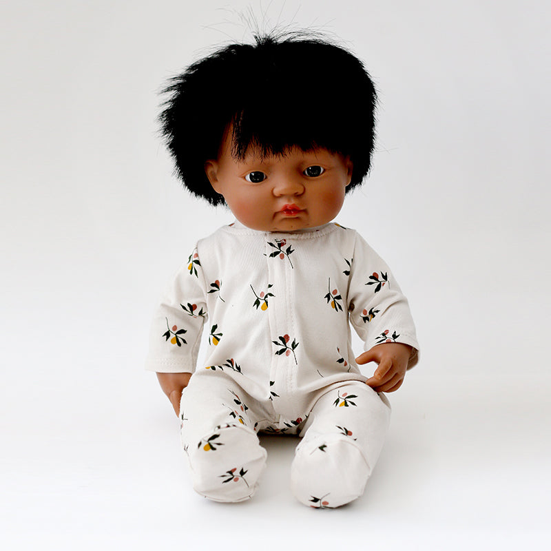 Burrow & Be Doll Clothing for 38cm Doll - Earth Child Sleepsuit