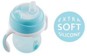 Chicco Super Soft Silicone Transition Cup with Handles 4m+