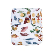 Load image into Gallery viewer, Bear &amp; Moo Newborn Cloth Nappy - Fall Leaves
