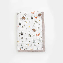 Load image into Gallery viewer, Little Unicorn Cotton Muslin Baby Blanket - Forest Friends
